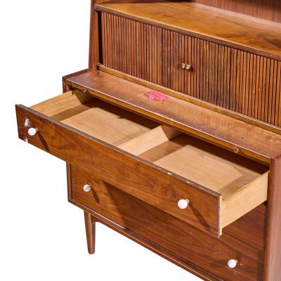 Kipp Stewart Kipp Stewart for Drexel Declaration Mid Century Walnut Secretary Desk