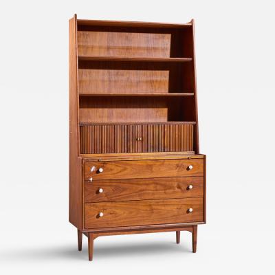 Kipp Stewart Kipp Stewart for Drexel Declaration Mid Century Walnut Secretary Desk