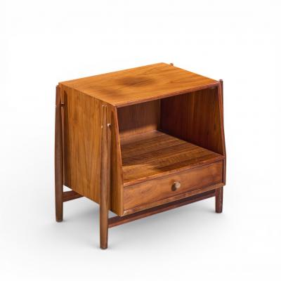 Kipp Stewart Kipp Stewart for Drexel Declaration Midcentury Walnut Floating Nightstand Pair