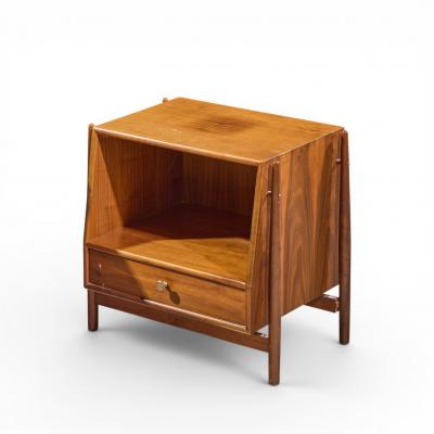 Kipp Stewart Kipp Stewart for Drexel Declaration Midcentury Walnut Floating Nightstand Pair