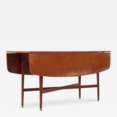 Kipp Stewart Kipp Stewart for Drexel Declaration Walnut Drop Leaf Dining Console Table