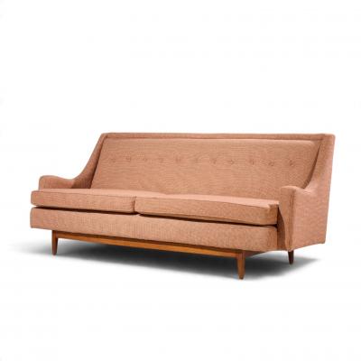 Kipp Stewart Kipp Stewart for Drexel Mid Century Walnut Sofa