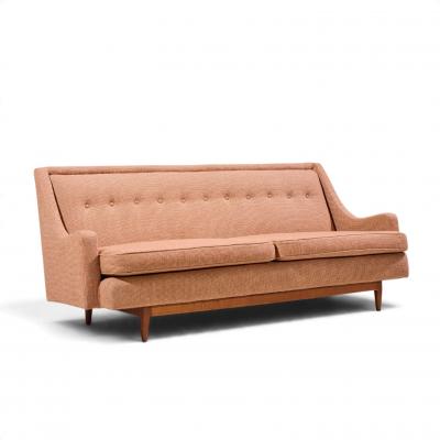 Kipp Stewart Kipp Stewart for Drexel Mid Century Walnut Sofa