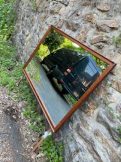 Kipp Stewart MID CENTURY WALNUT MIRROR BY KIPP STEWART FOR DREXEL