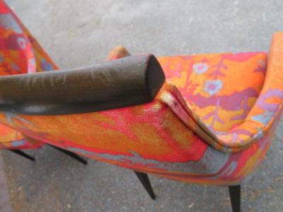 Kipp Stewart Stunning Pair Kipp Stewart Dining Armchairs Jack Lenor Larsen Calvin Furniture