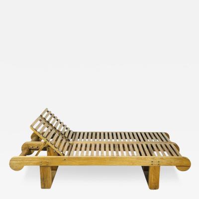 Kipp Stewart Teak Double Chaise Lounges by Kipp Stewart for Summit Furniture