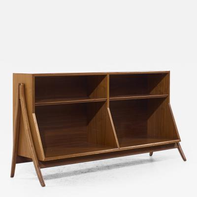 Kipp Stewart for Drexel Declaration Mid Century Walnut Bookcase Shelf