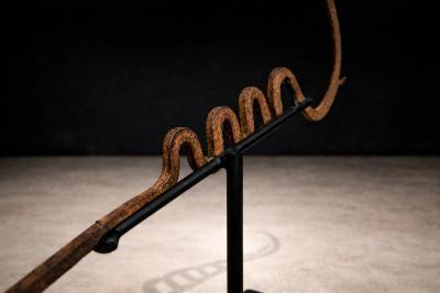 Kirdi Forged Iron Currency Sculptural Tribal Blade West Central Cameroon