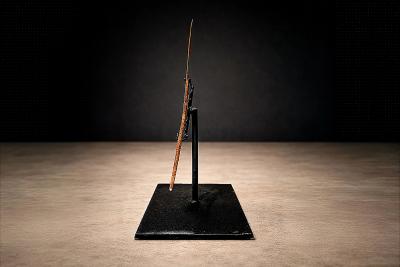 Kirdi Forged Iron Currency Sculptural Tribal Blade West Central Cameroon