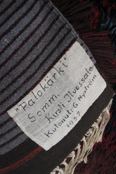 Kirsti Ilvessalo Kirsti Ilvessalo Finnish Ryijy Rug 1957 