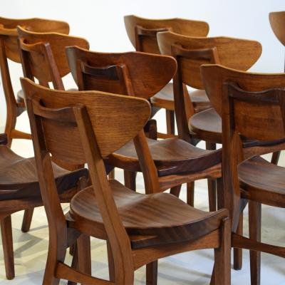 Kj rulff Rasmussen 14 Teak Chairs by Richard Jensen Kj rulff Rasmussen made by A Hansen S n 