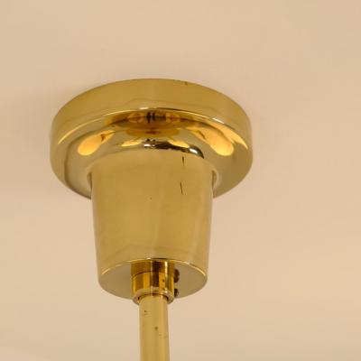 Klaus Michalik Nordic Modern Bau 950 507 Chandelier Brass Glass Klaus Michalik Orno 1980s