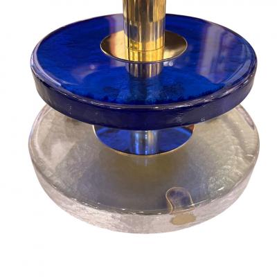 Klein Blue Murano Disc Lamps