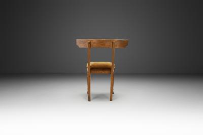 Klismos Inspired Oak Chair with Upholstered Seat Denmark ca 1900