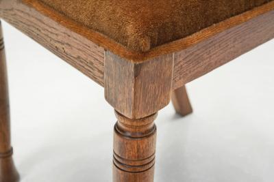 Klismos Inspired Oak Chair with Upholstered Seat Denmark ca 1900