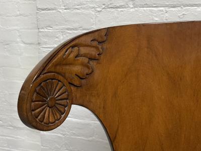 Klismos Style Walnut Dining Chairs Set of 4