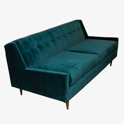 Knoll Era Sofa in Emerald Green Performance Velvet