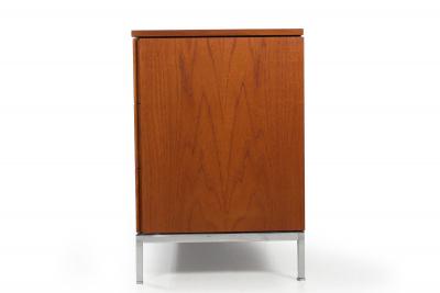Knoll Mid Century Modern Teak and Chrome Double Chest Credenza circa 1970