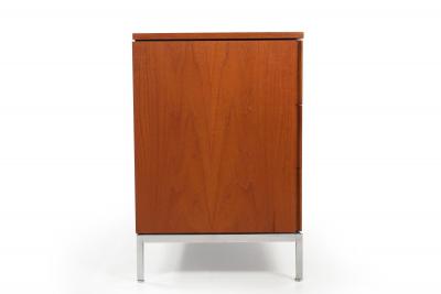 Knoll Mid Century Modern Teak and Chrome Double Chest Credenza circa 1970