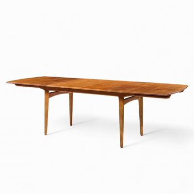 Knud Andersen for JCA Jensen Mid Century Danish Teak Hidden Leaf Dining Table
