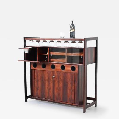 Knud Bent Knud Bent dry bar in rosewood Dyrlund Denmark 1960