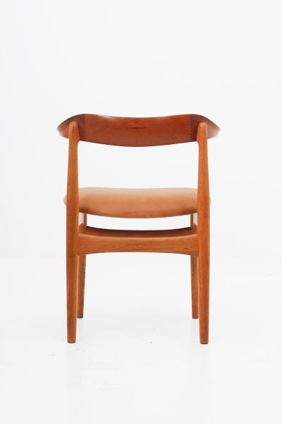 Knud Faerch Set of Eight Danish Dining Chairs Cowhorn Chair by Knud Faerch