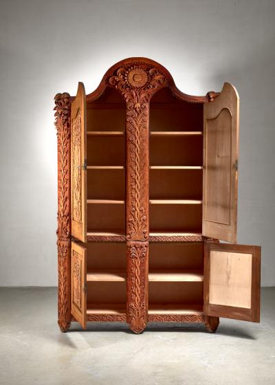 Knut Fjaestad Knut Fjaestad Art Nouveau cabinet Sweden early 20th century