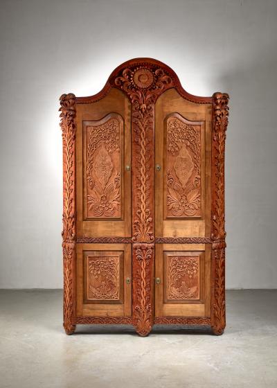 Knut Fjaestad Knut Fjaestad Art Nouveau cabinet Sweden early 20th century