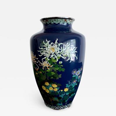 Kodenji Hayashi A Fine Japanese Cloisonne Vase by Hayashi Kodenji