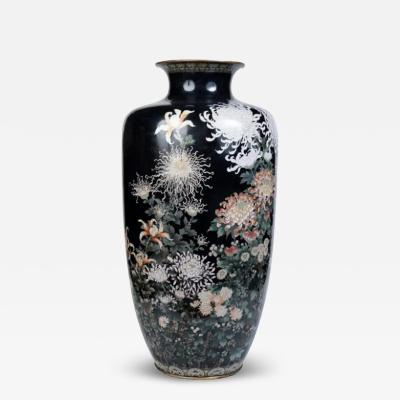 Kodenji Hayashi A Monumental Japanese Cloisonne Enamel Vase Attributed to Hayashi Kodenji