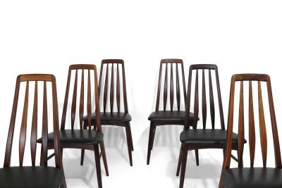Koefoeds Hornslet Rosewood Niels Koefoed Eva Dining Chairs