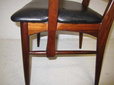Koefoeds Hornslet Set of Eight Solid Rosewood Koefoeds Hornslet Dining Chairs Danish Modern