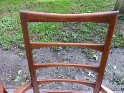 Koefoeds Hornslet Set of Six Koefoeds Hornslet Teak Dining Chairs Midcentury Danish