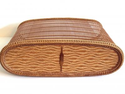 Koide Bunsei Contemporary Japanese Bamboo Basket Ikebana by Koide Bunsei