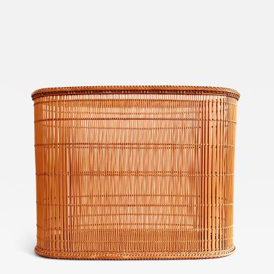 Koide Bunsei Contemporary Japanese Bamboo Basket Ikebana by Koide Bunsei