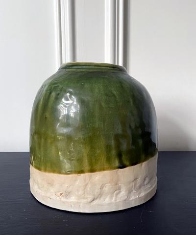 Koie Ryoji Japanese Modern Studio Ceramic Oribe Jar by Ryoji Koie