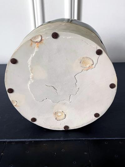 Koie Ryoji Japanese Modern Studio Ceramic Oribe Jar by Ryoji Koie