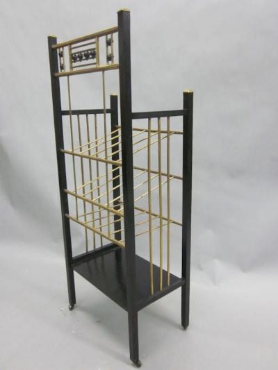 Koloman Moser Viennese Secession Etagere Magazine Stand in the Style of Koloman Moser