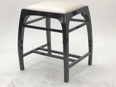 Koloman Moser koloman moser pair of black lacquered stools newly covered in silk