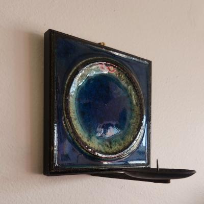 Konrad Galaaen Chamotte Wall Sconce by Konrad Galaaen Norway 1960s