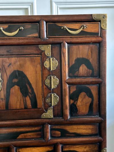 Korean Antique Wood Stacking Nong Cabinets