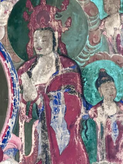 Korean Buddhist Temple Scroll Painting Sinjung Taenghwa Joseon Dynasty