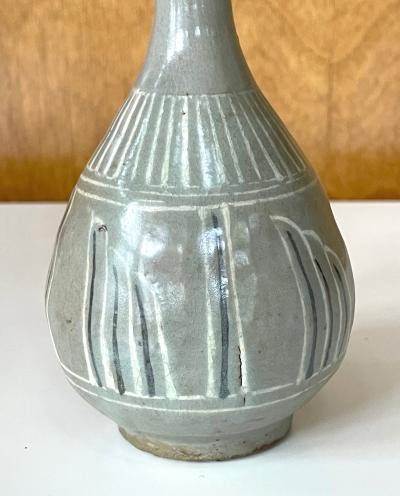 Korean Celadon Inlay Vase Goryeo Dynasty