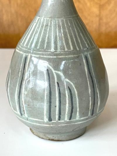 Korean Celadon Inlay Vase Goryeo Dynasty