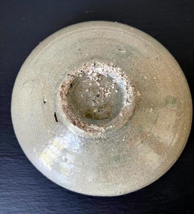 Korean Ceramic Celadon Bowl with Slip Inlay Goryeo Dynasty