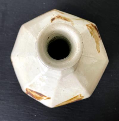 Korean Ceramic Faceted Wine Bottle Joseon Dynasty
