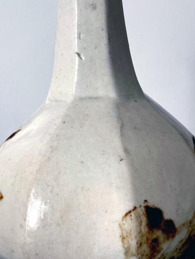Korean Ceramic Faceted Wine Bottle Joseon Dynasty