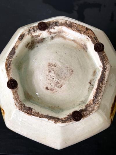 Korean Ceramic Faceted Wine Bottle Joseon Dynasty