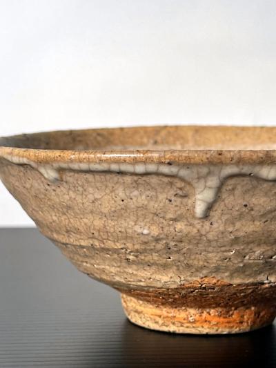 Korean Ceramic Ido Tea Bowl Chawan Joseon Dynasty