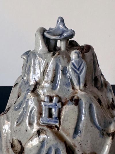 Korean Ceramic Scholar Brush Rest Joseon Dynasty